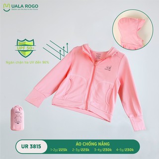 Áo chống nắng Ualarogo cho bé (1-2Y, 2-3Y, 3-4Y, 4-5Y), (Họa tiết Xanh Tím Than, Xanh Dương, Vàng, Hồng, Ghi) — ảnh 4