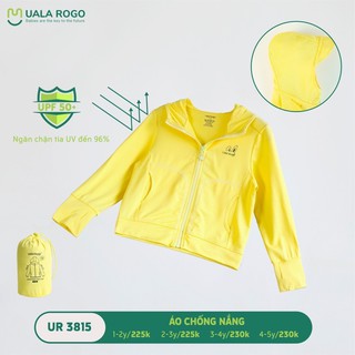 Áo chống nắng Ualarogo cho bé (1-2Y, 2-3Y, 3-4Y, 4-5Y), (Họa tiết Xanh Tím Than, Xanh Dương, Vàng, Hồng, Ghi) — ảnh 6