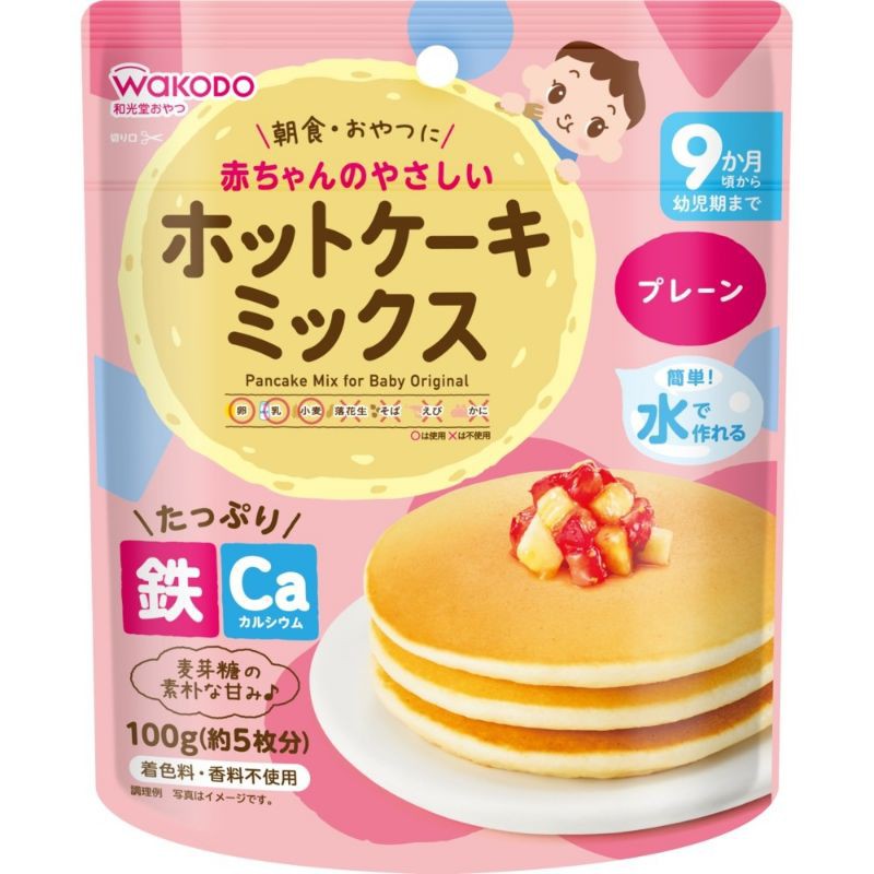Bột bánh Pancake Wakodo 9M+