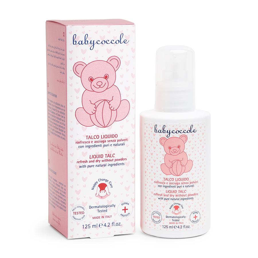 Phấn rôm dạng nước với tinh chất bột bắp Babycoccole 0M+