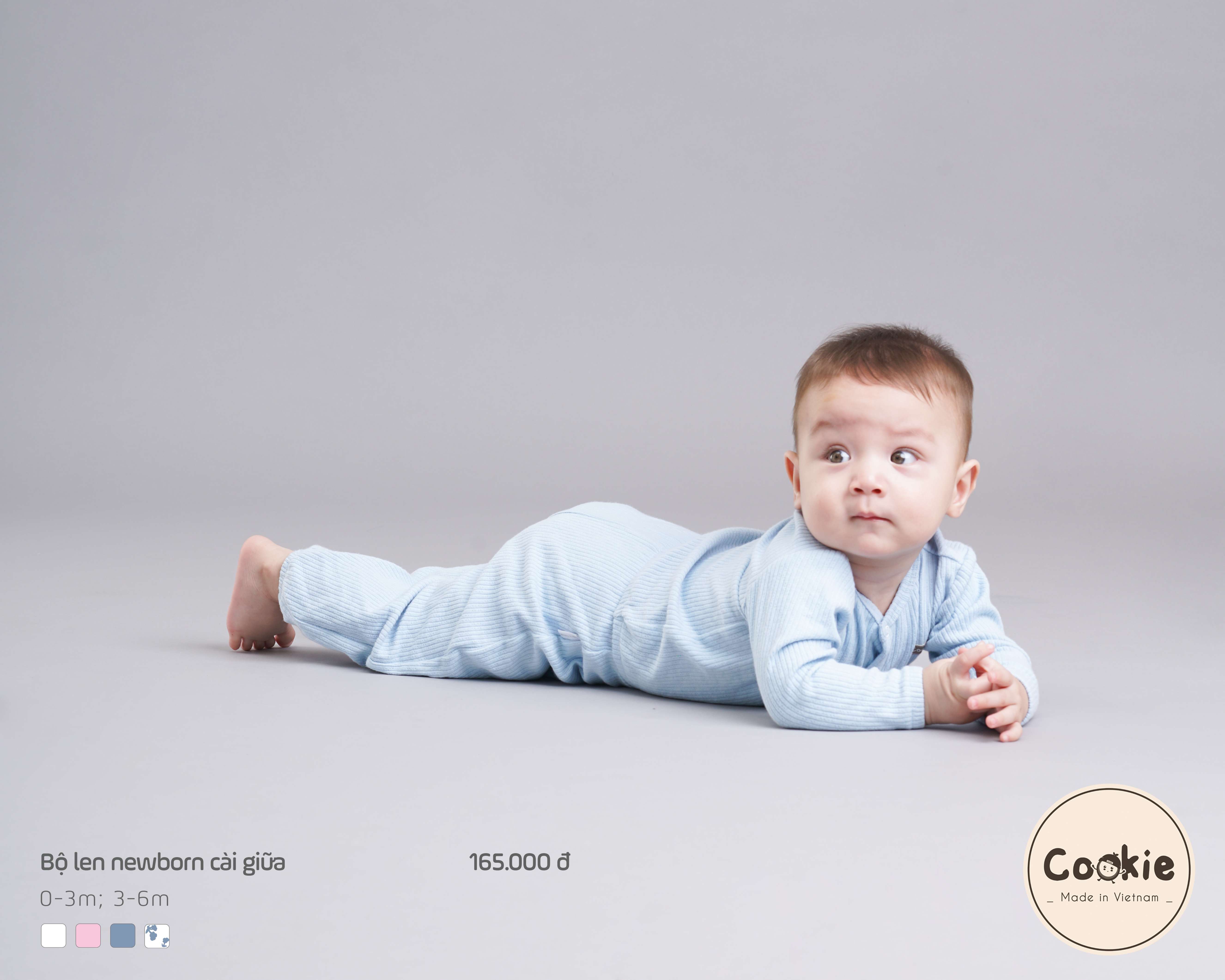 Bộ Cookie len newborn cài giữa — ảnh 2