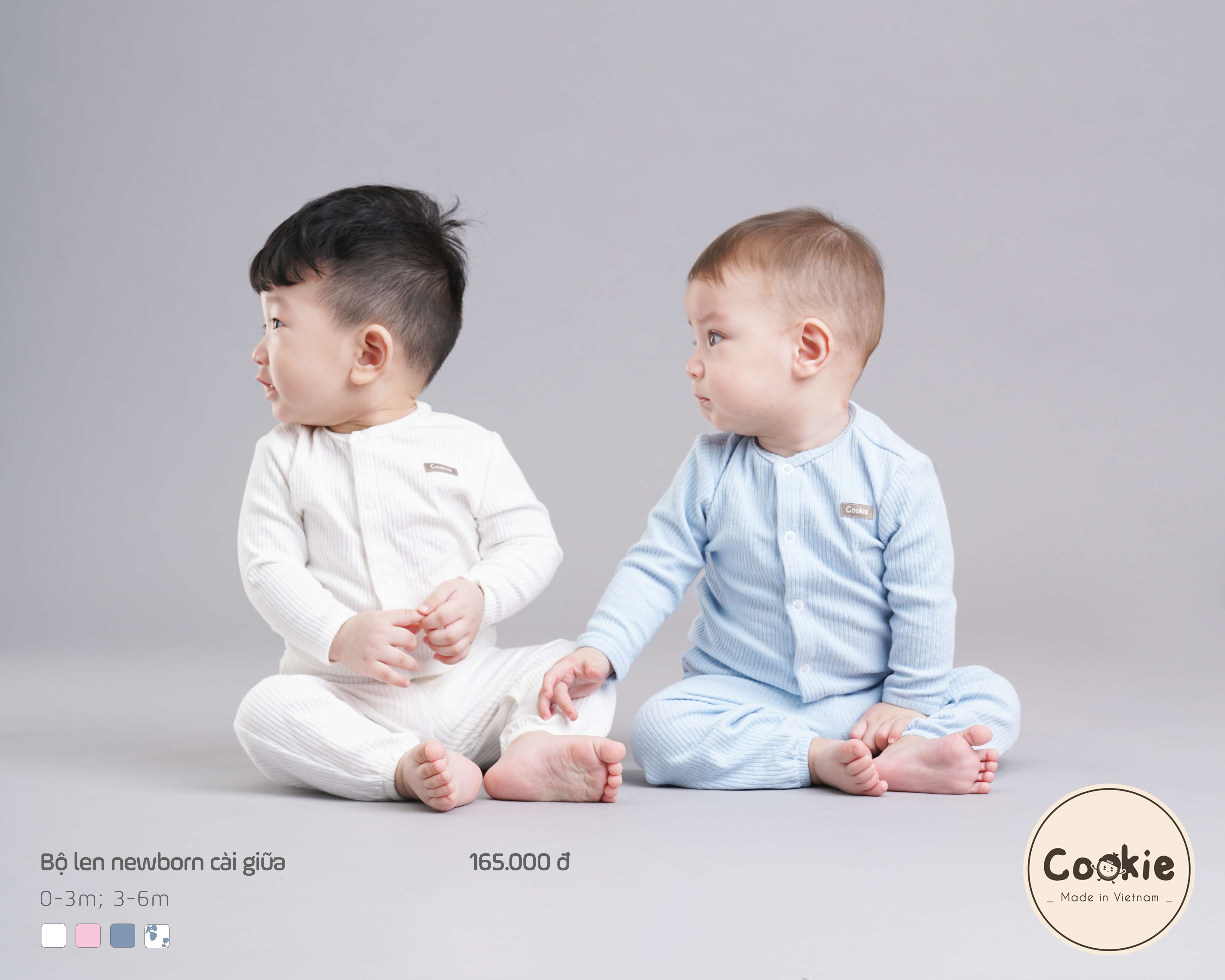 Bộ Cookie len newborn cài giữa — ảnh 3