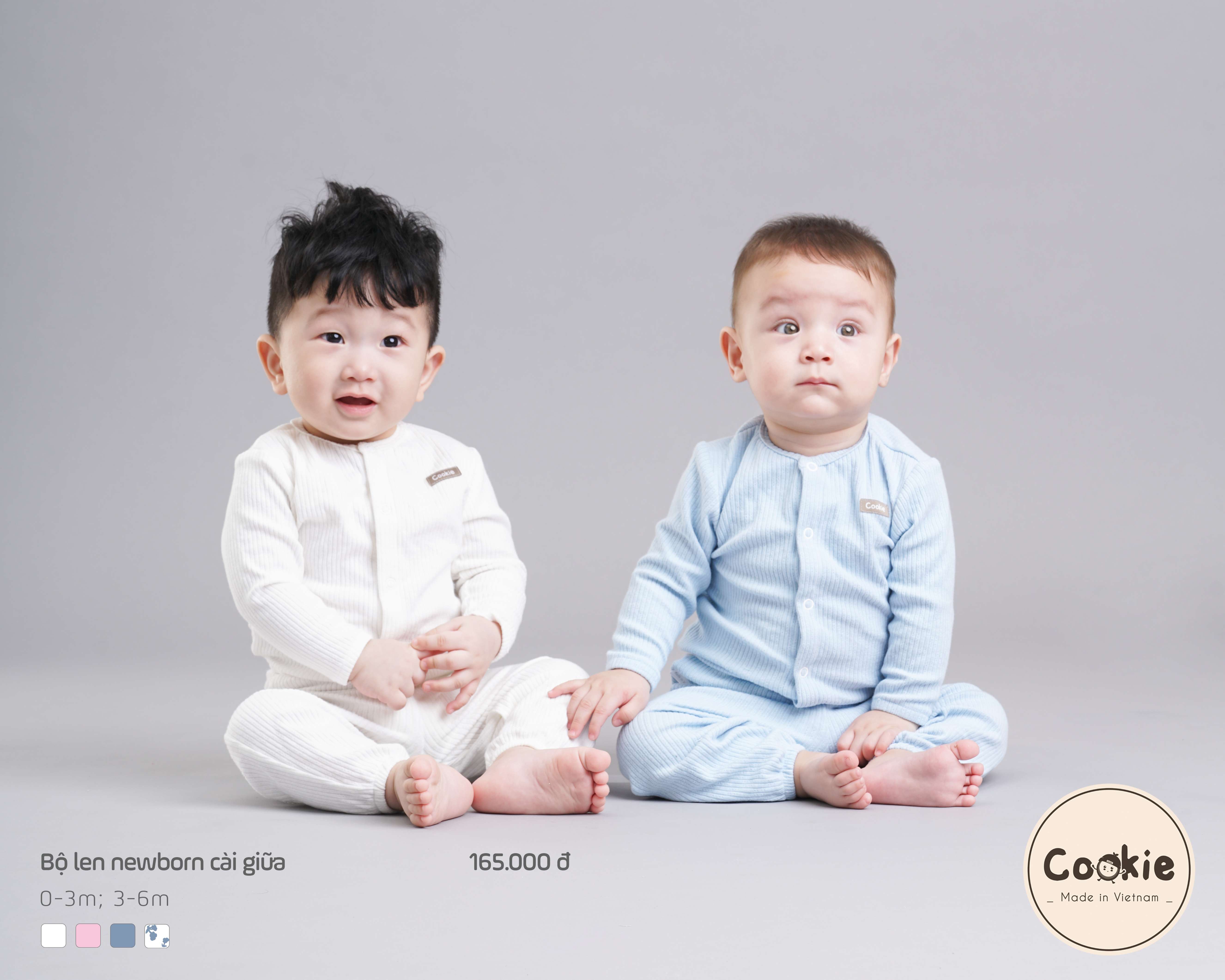 Bộ Cookie len newborn cài giữa — ảnh 4