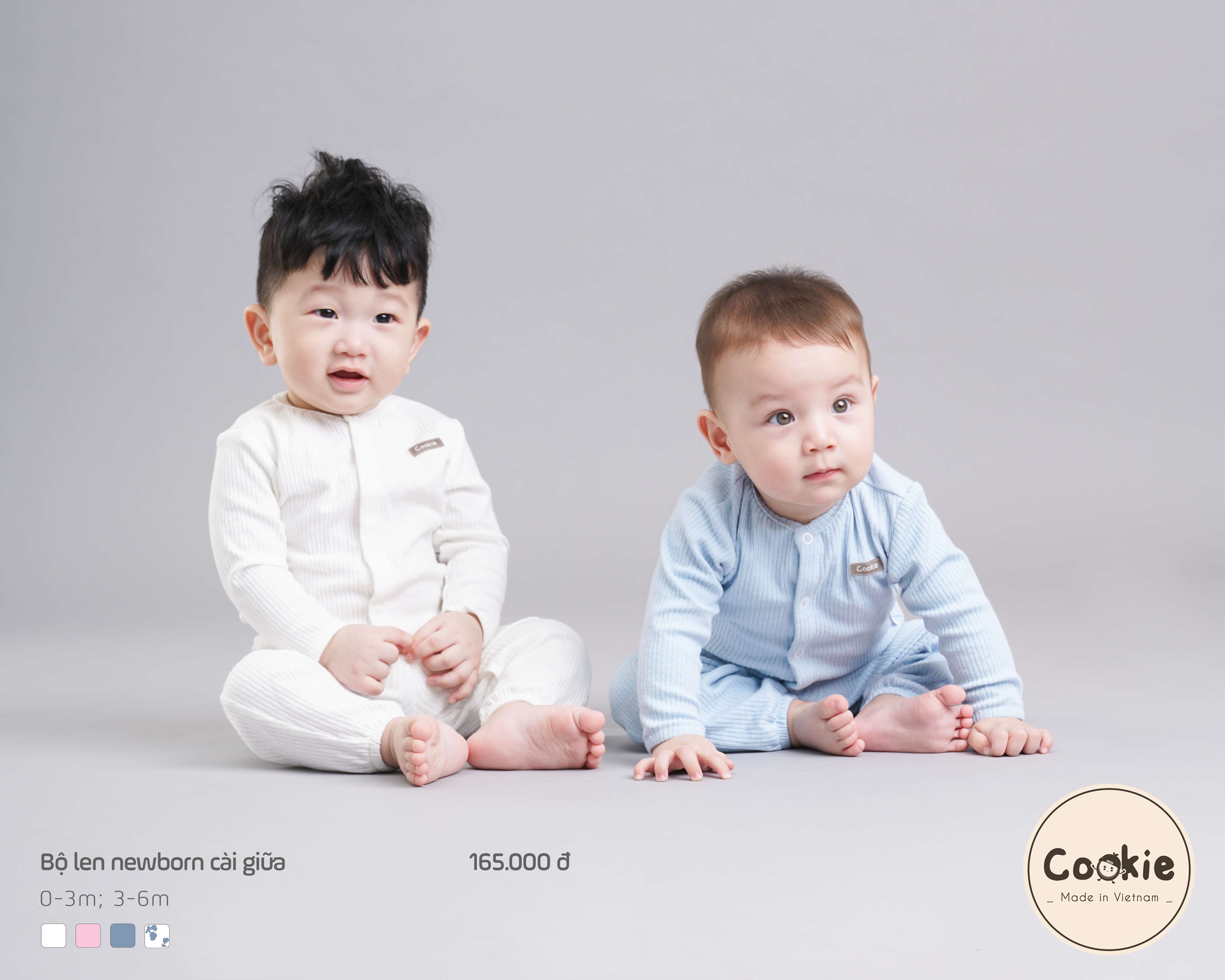 Bộ Cookie len newborn cài giữa — ảnh 5