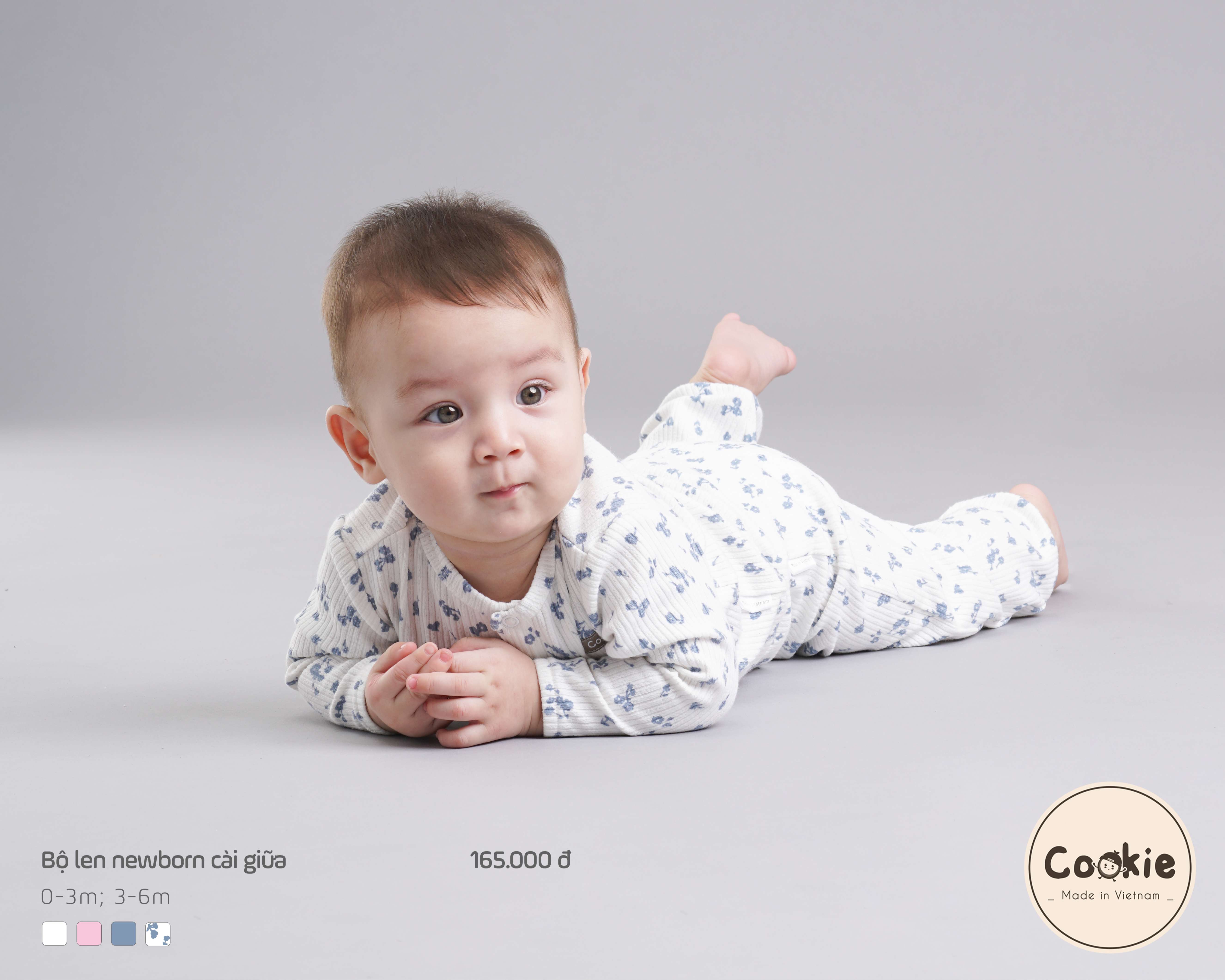 Bộ Cookie len newborn cài giữa — ảnh 8