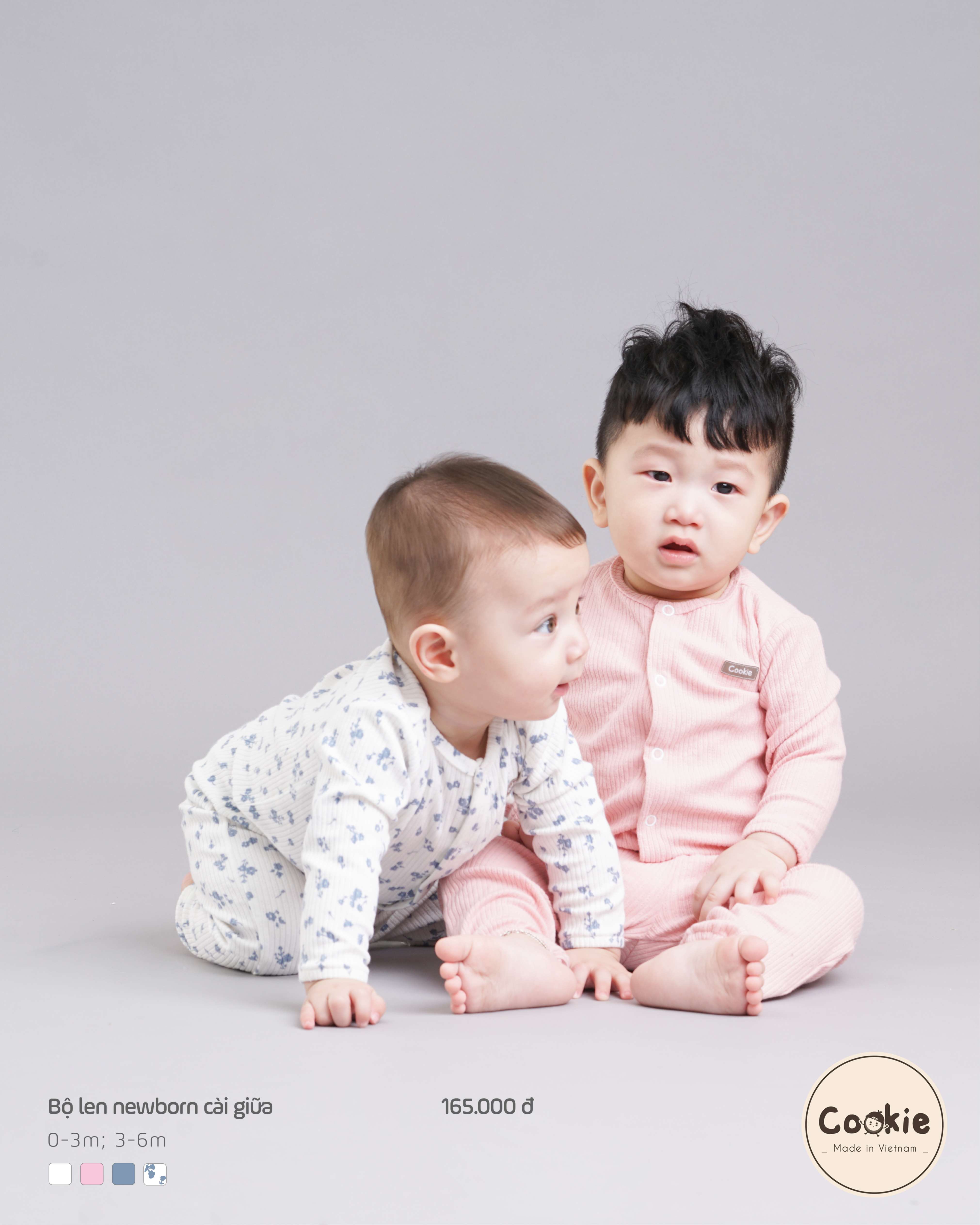 Bộ Cookie len newborn cài giữa — ảnh 15