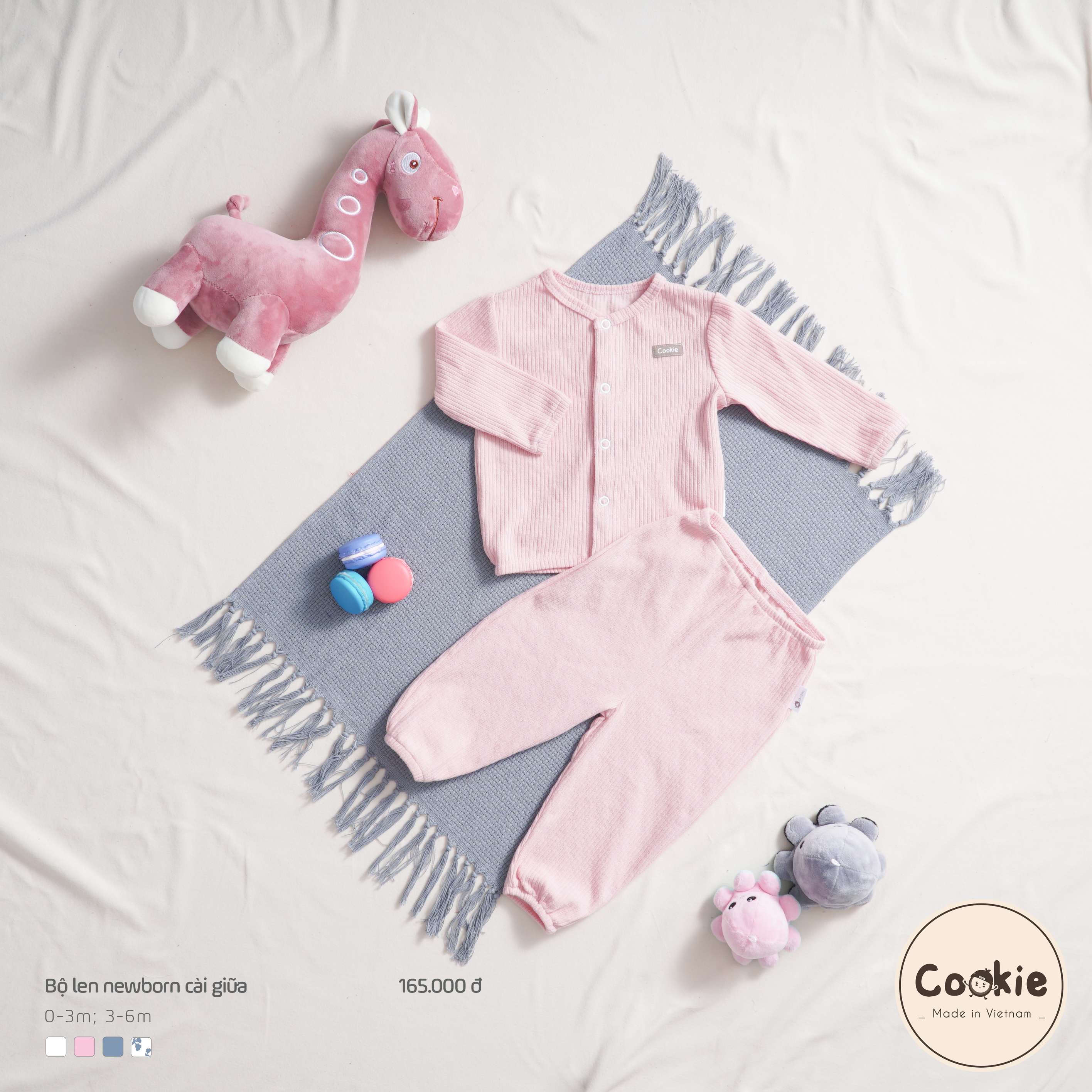 Bộ Cookie len newborn cài giữa — ảnh 20