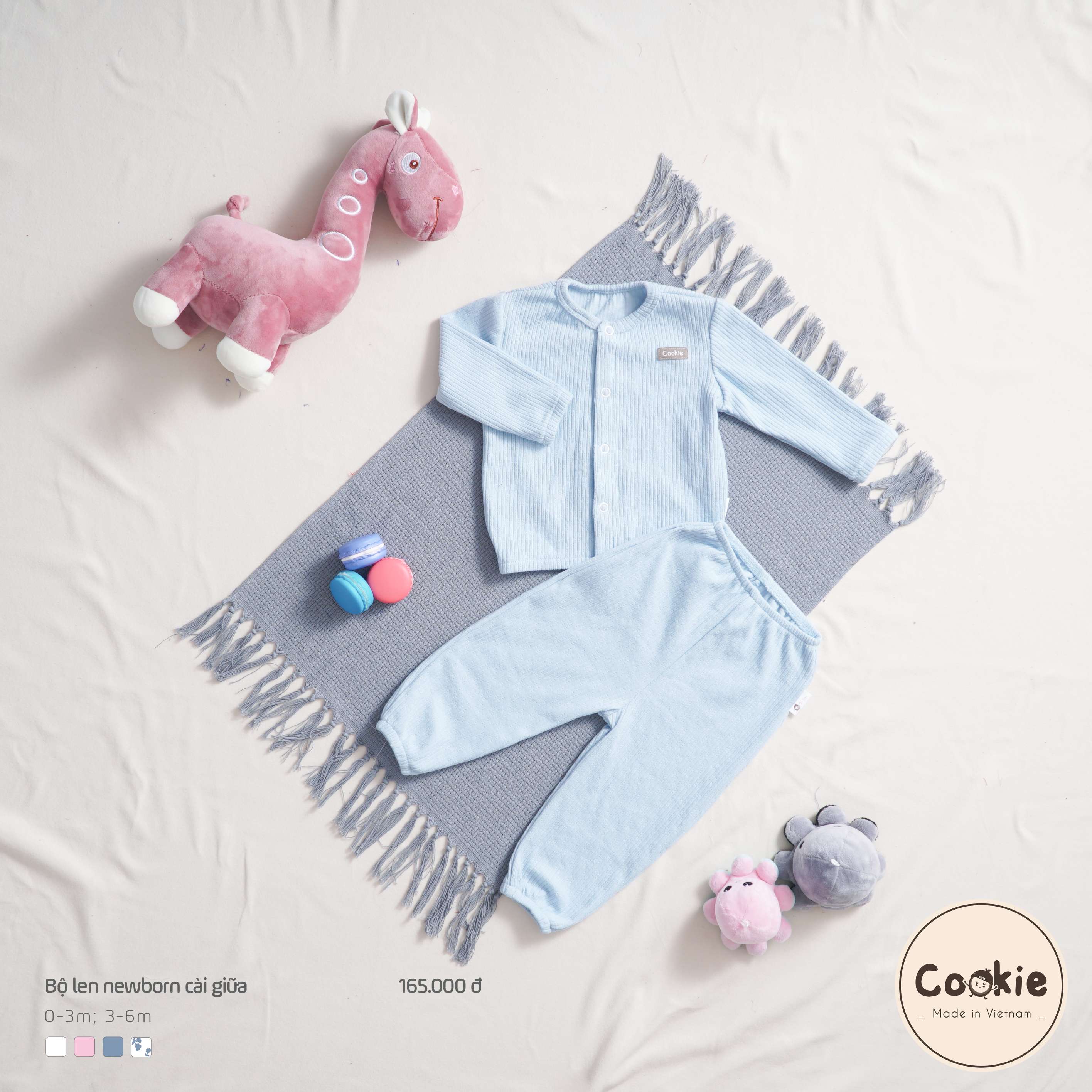 Bộ Cookie len newborn cài giữa — ảnh 21
