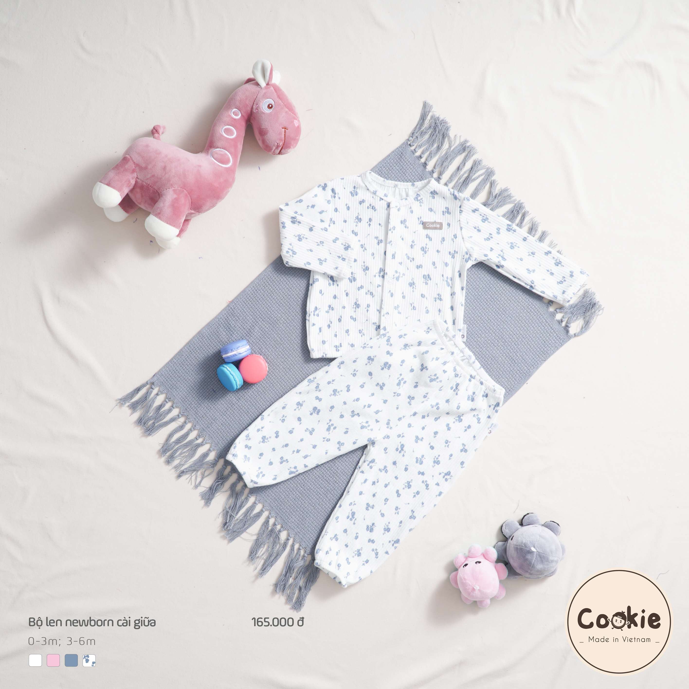 Bộ Cookie len newborn cài giữa — ảnh 23