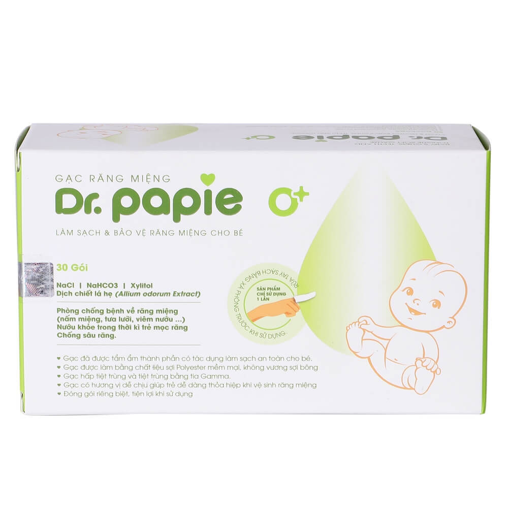 Gạc vệ sinh răng miệng Dr papie