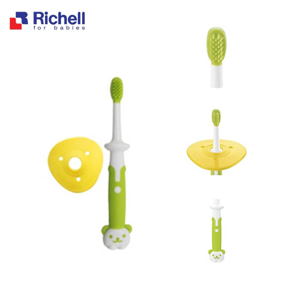 Bàn chải Richell (Nước 1 - từ 3 tháng, Bước 2 - từ 8 tháng, Bước 3 - từ 12 tháng) — ảnh 3