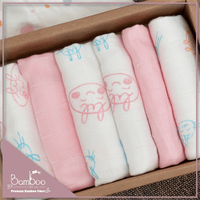 Khăn sữa Lil Bamboo (Màu Xanh, màu Hồng) — ảnh 2
