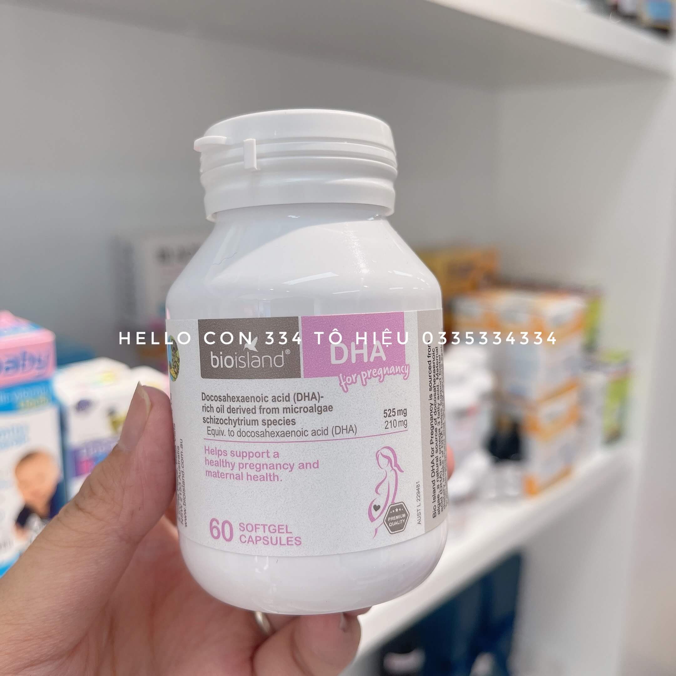 Vitamin bà bầu Bioisland DHA 60 viên