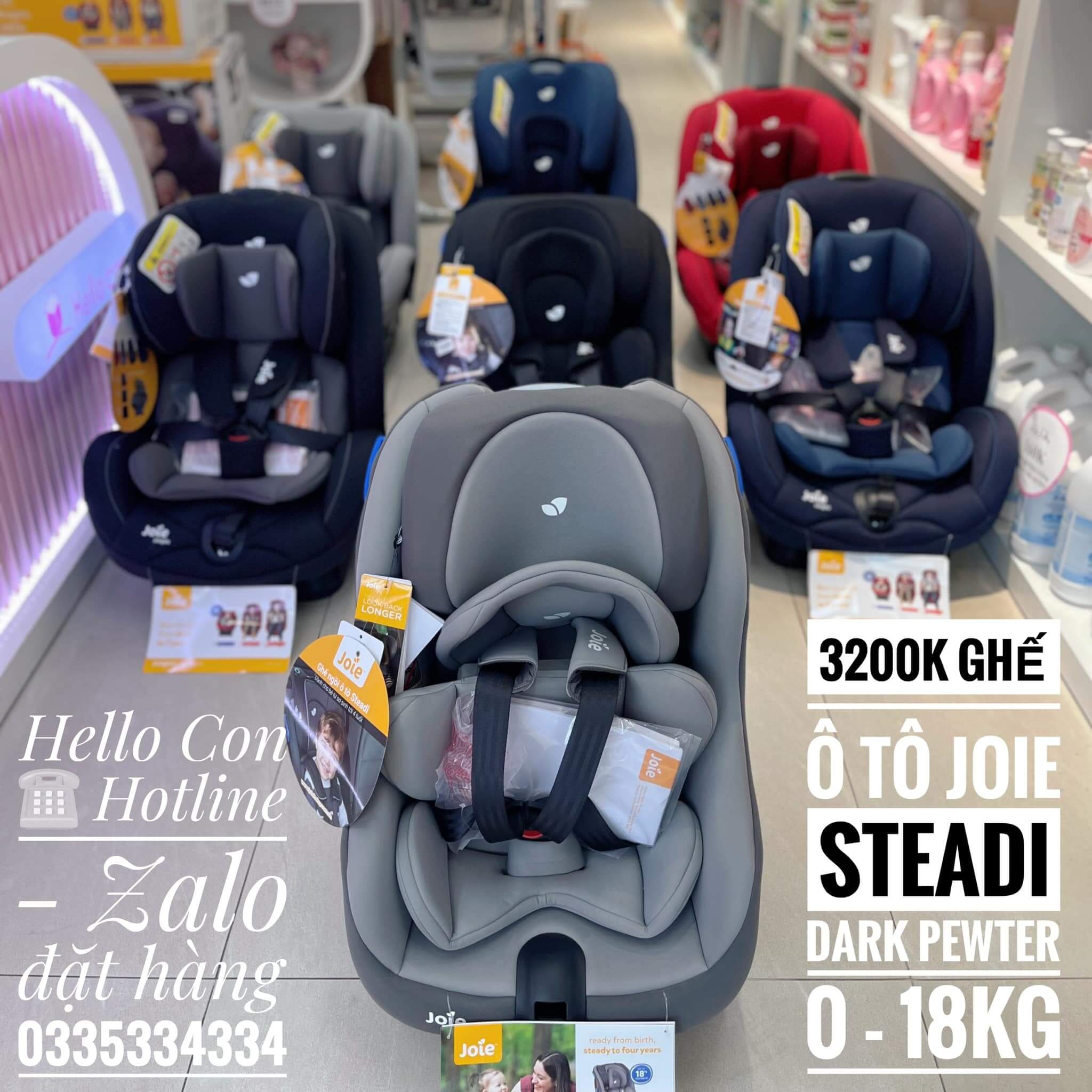Ghế ngồi ô tô trẻ em Joie Steadi Dark Pewter