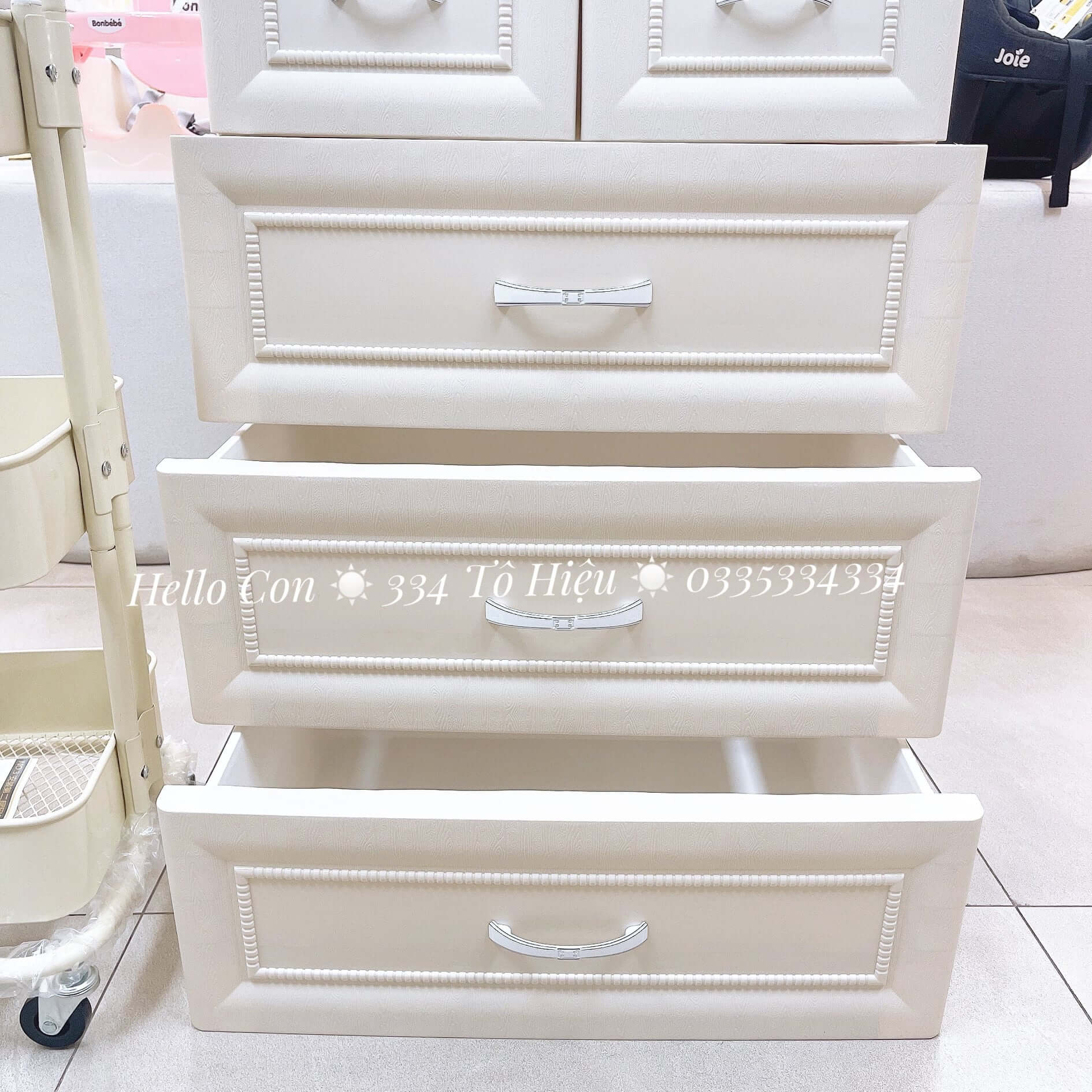 Tủ nhựa Holla 5 tầng (Màu Kem, màu Trắng) — ảnh 3