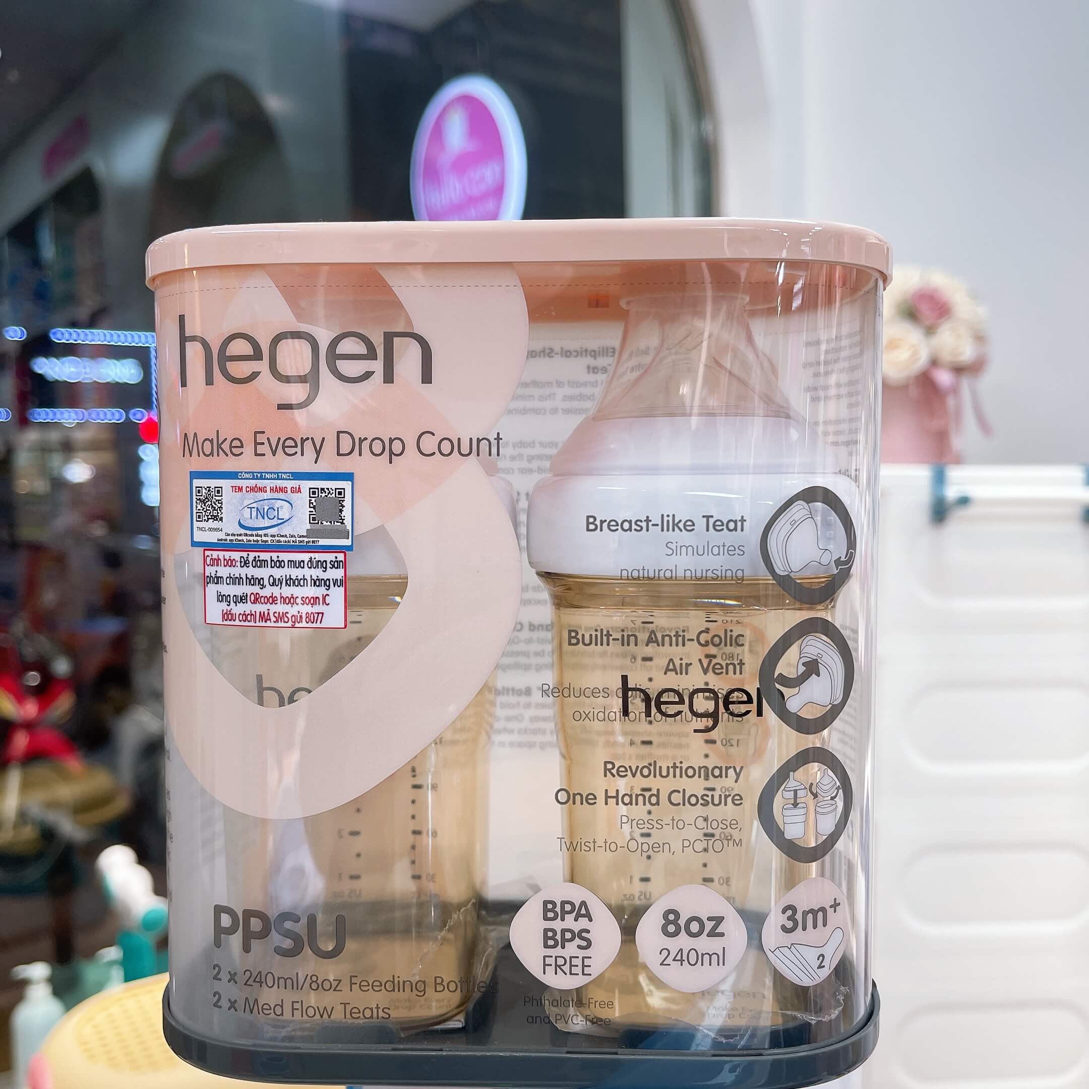 Bình sữa Hegen PPSU (Bình Đơn, bình Đôi) (150ml, 240ml, 330ml) — ảnh 8