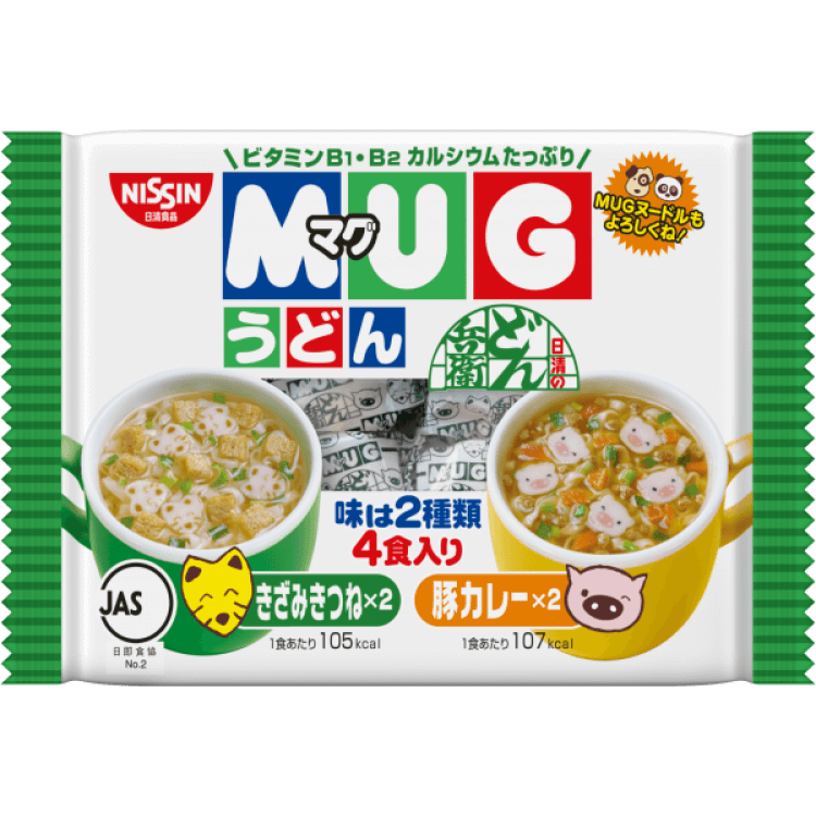 Mỳ ăn liền Mug Nissin Nhật (Màu vàng, màu xanh) — ảnh 2