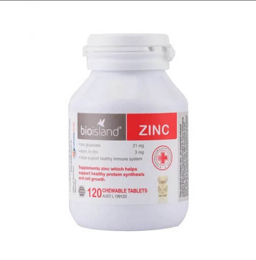 Vitamin kẽm Bioisland Zinc cho trẻ em (120 viên)
