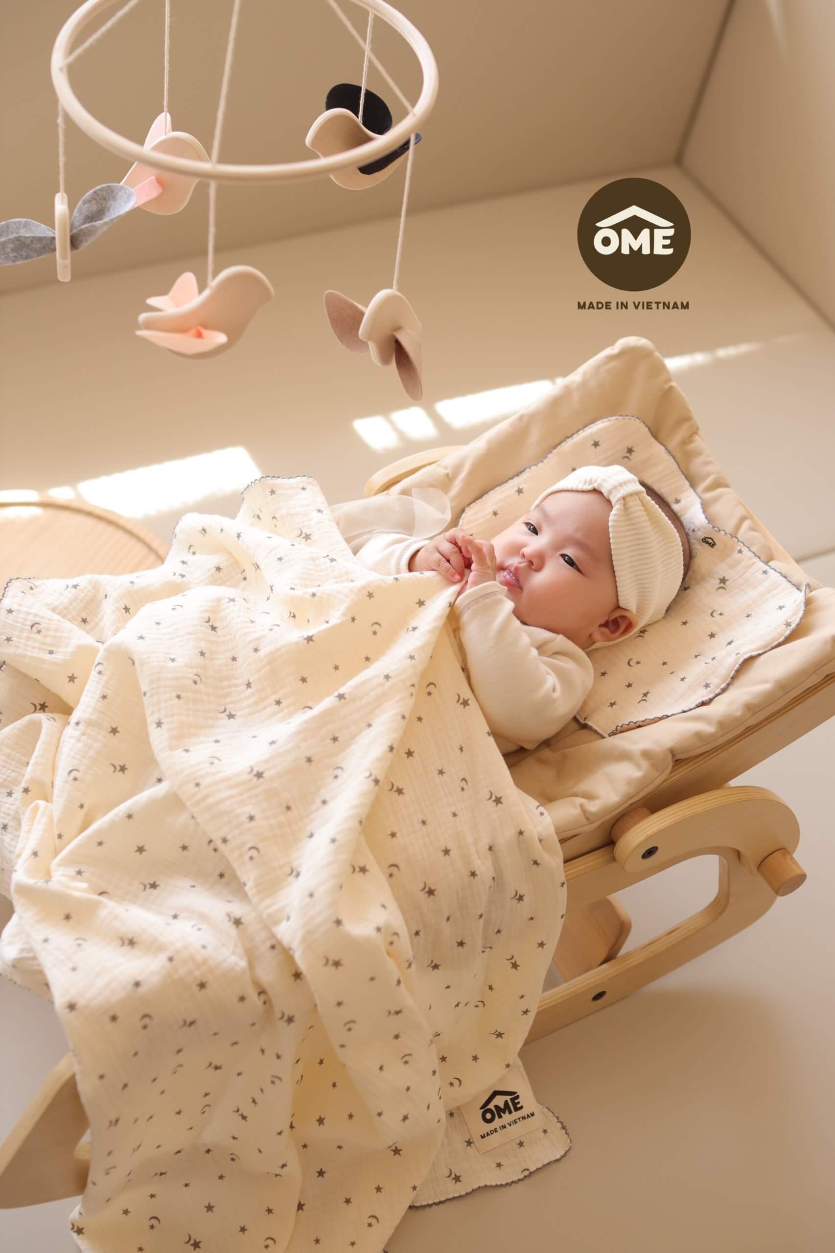 Ome - Set chăn gối Vintage 2 lớp — ảnh 3