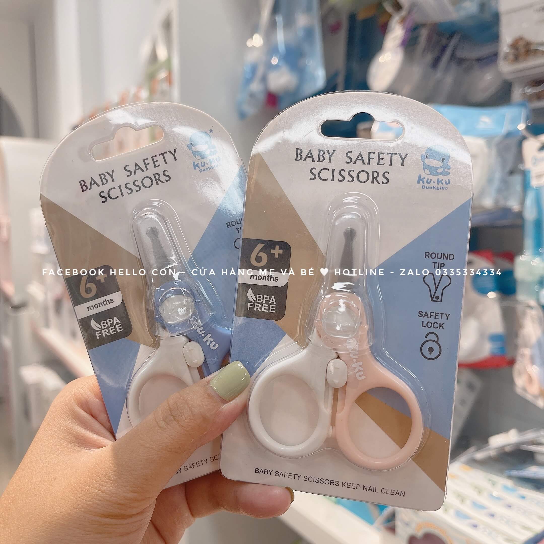 Kuku - Kéo cắt móc tay an toàn cho bé Kuku (từ 0M KU3034, từ 6M+ KU3035) — ảnh 2