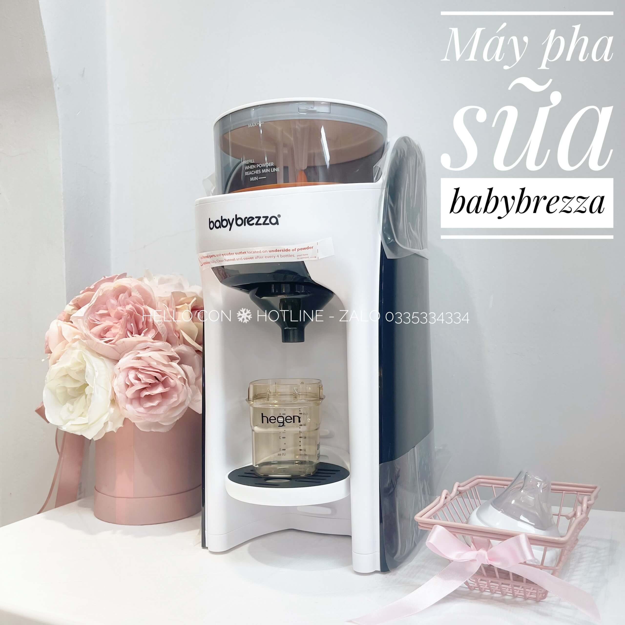 Máy pha sữa Baby Brezza Pro Advanced Đen trắng