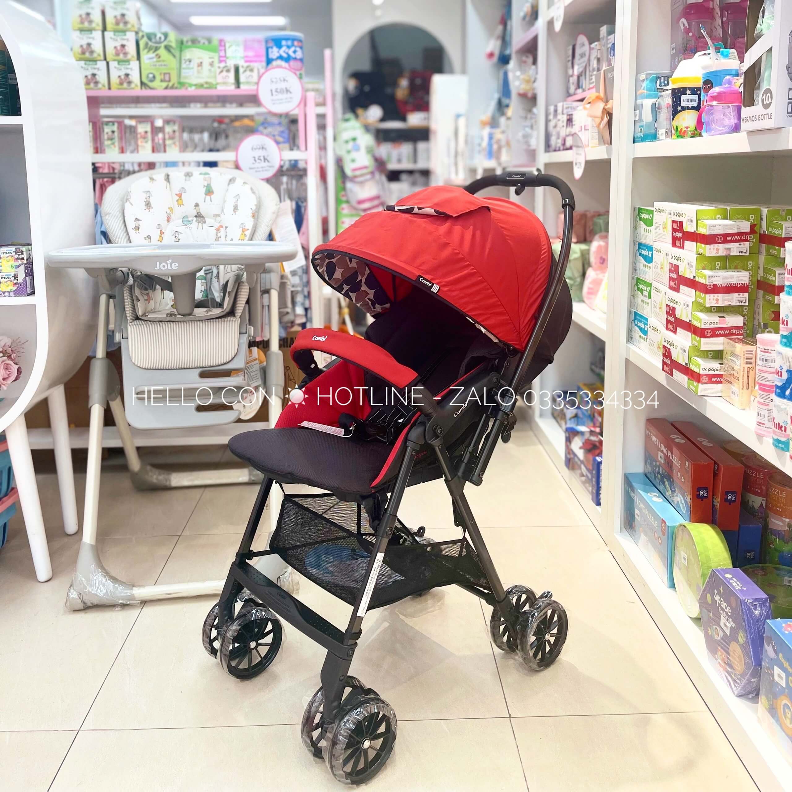 Xe đẩy combi NEYO (Màu Ghi, màu Xanh, màu Đỏ) — ảnh 3
