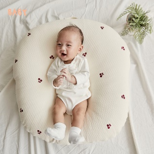 Gối chống trào Roto bebe (họa tiết Lụa gấu, Đào vàng, Đào bạc hà, Hồng chery, Ghi cá voi, Tím gấu, Vàng chim sẻ, Hoạ tiết mây, Trắng sao, Hồng gấu) — ảnh 11