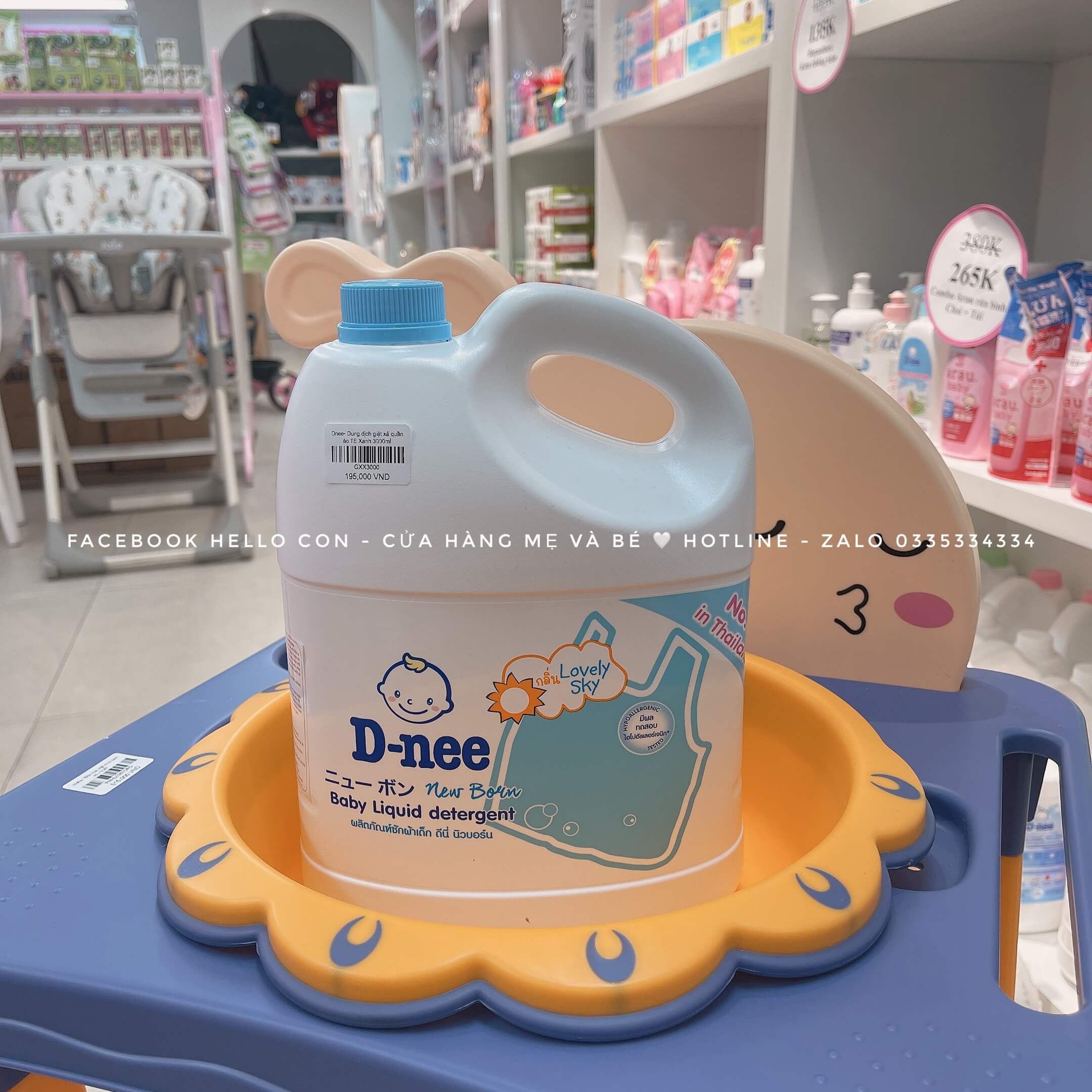 Nước giặt quần áo trẻ em Dnee 3000ml (Màu Trắng, Hồng, Organic Xanh lá, Tím, Xanh dương) — ảnh 14