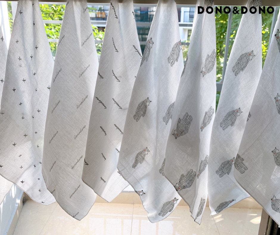 Khăn sữa Donodono Mix (set 10)