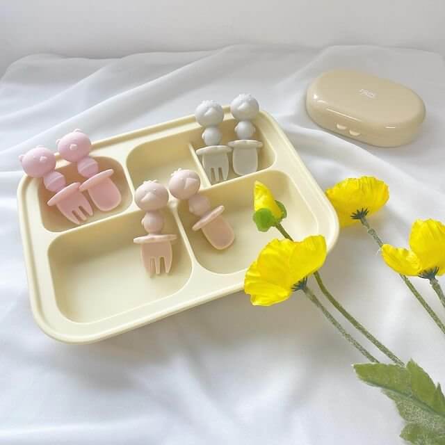 Set thìa dĩa TGM (Màu Cam, Hồng, Xanh Cốm, Trắng Xanh)