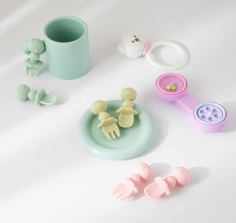 Set thìa dĩa TGM (Màu Cam, Hồng, Xanh Cốm, Trắng Xanh) — ảnh 3