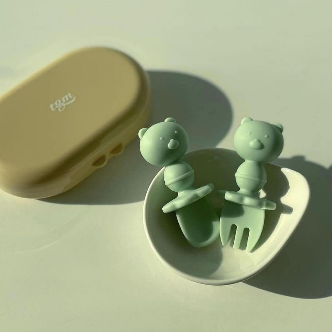Set thìa dĩa TGM (Màu Cam, Hồng, Xanh Cốm, Trắng Xanh) — ảnh 4