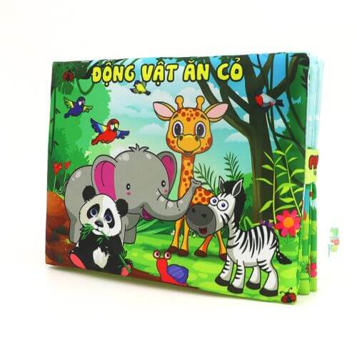 Sách vải Pipo cơ bản (Số Đếm, Chữ Cái, Hình Khối, Hoa Quả, Rau củ, Động vật nuôi, Sinh vật biển, Giao thông) — ảnh 10