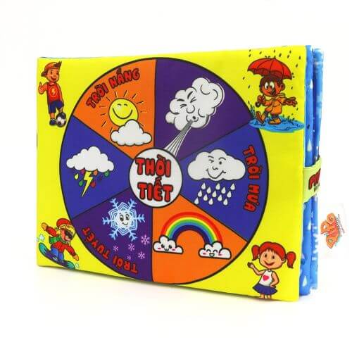 Sách vải Pipo cơ bản (Số Đếm, Chữ Cái, Hình Khối, Hoa Quả, Rau củ, Động vật nuôi, Sinh vật biển, Giao thông) — ảnh 11