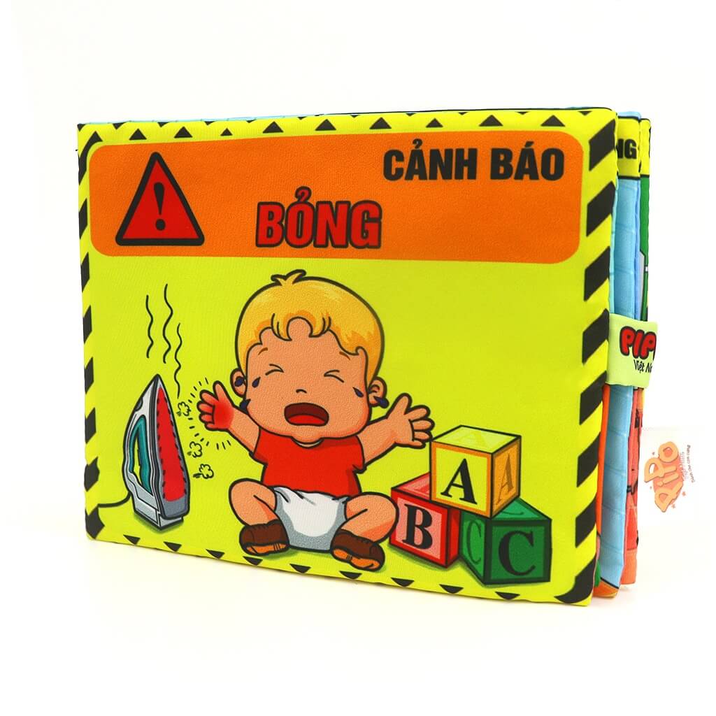 Sách vải Pipo cơ bản (Số Đếm, Chữ Cái, Hình Khối, Hoa Quả, Rau củ, Động vật nuôi, Sinh vật biển, Giao thông) — ảnh 12