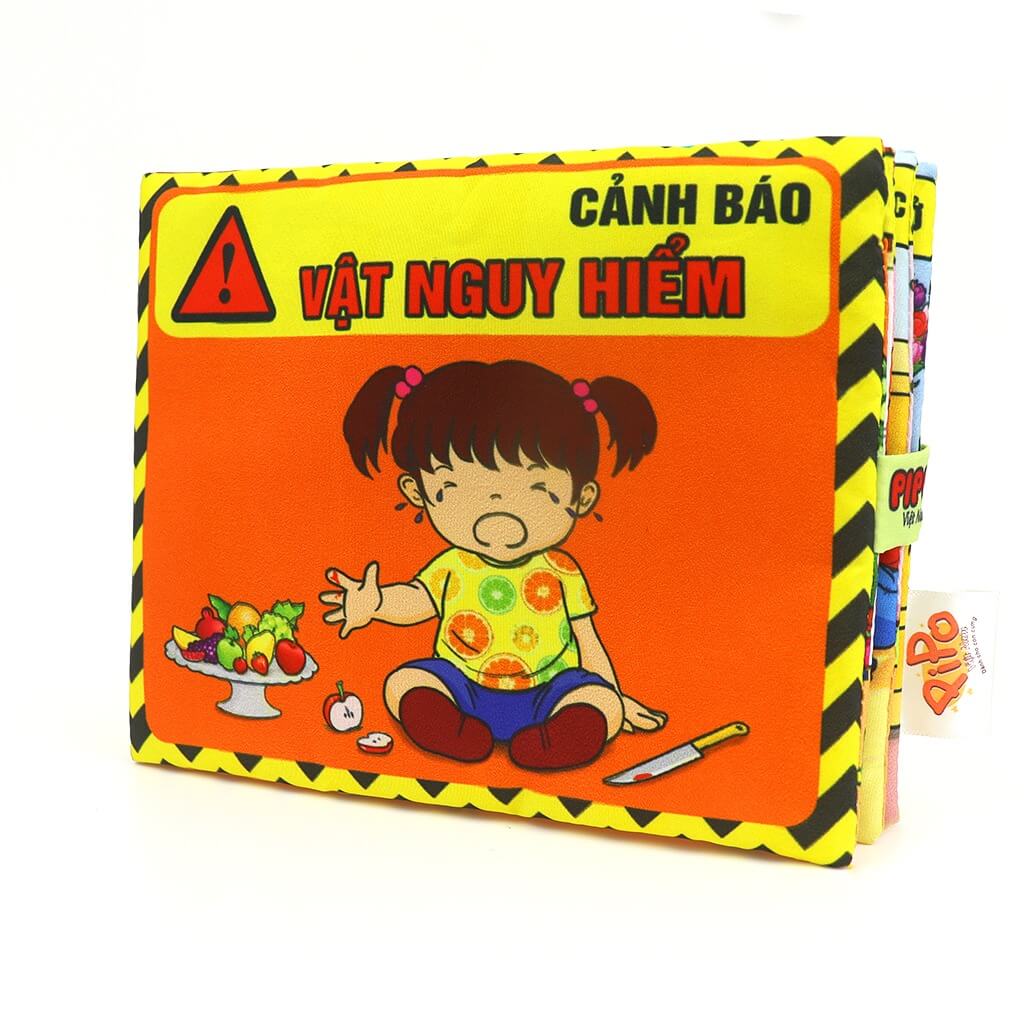 Sách vải Pipo cơ bản (Số Đếm, Chữ Cái, Hình Khối, Hoa Quả, Rau củ, Động vật nuôi, Sinh vật biển, Giao thông) — ảnh 13