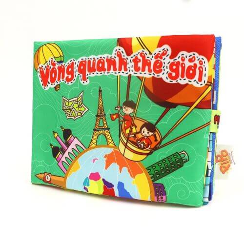 Sách vải Pipo cơ bản (Số Đếm, Chữ Cái, Hình Khối, Hoa Quả, Rau củ, Động vật nuôi, Sinh vật biển, Giao thông) — ảnh 16