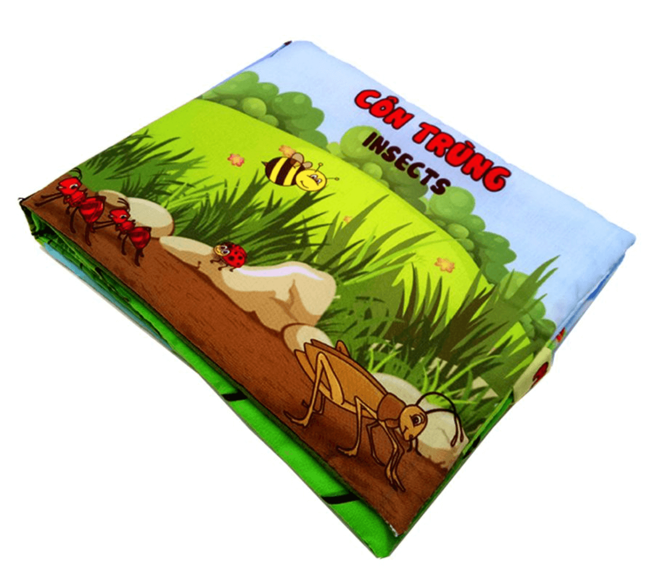 Sách vải Pipo cơ bản (Số Đếm, Chữ Cái, Hình Khối, Hoa Quả, Rau củ, Động vật nuôi, Sinh vật biển, Giao thông) — ảnh 17