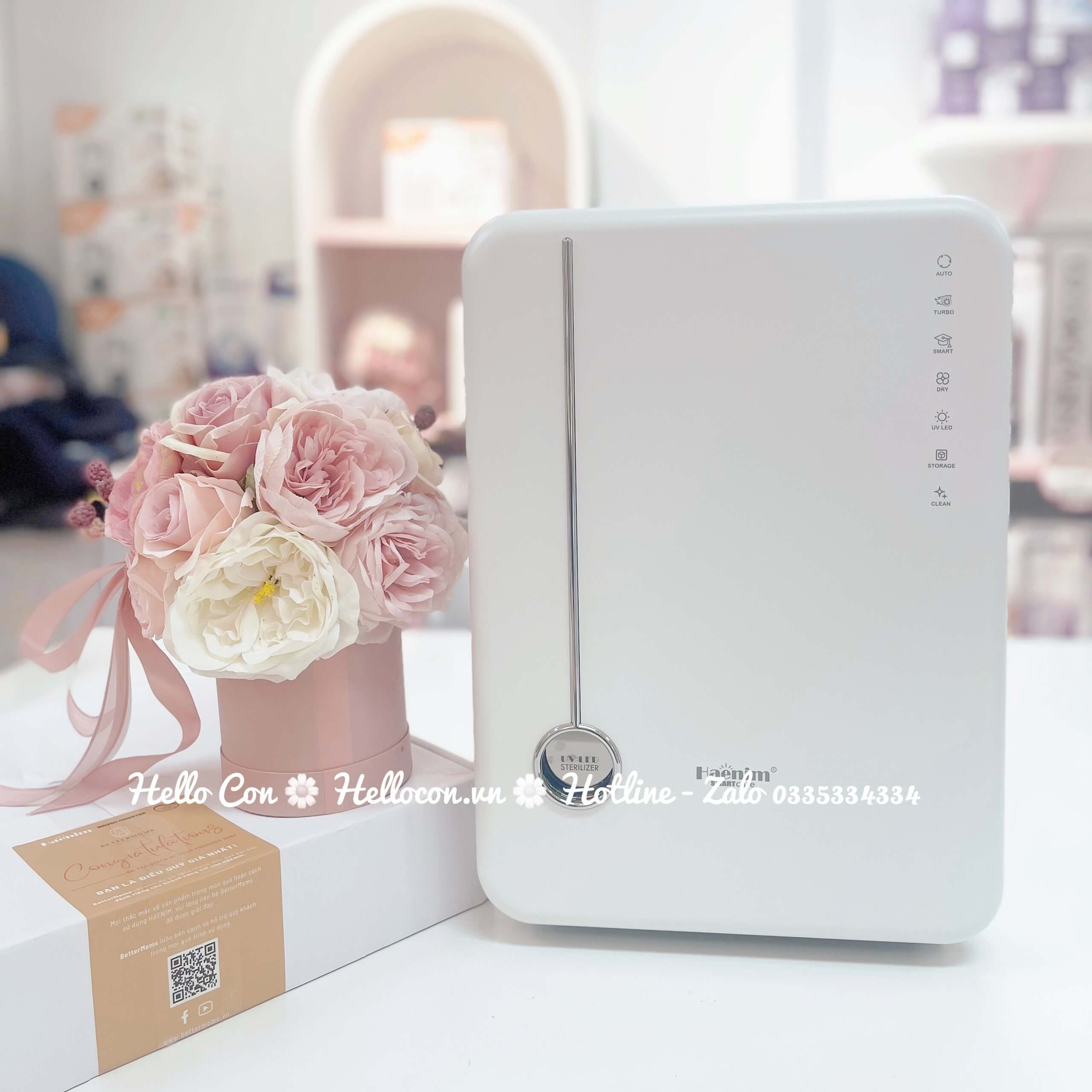 Máy tiệt trùng HAENIM UV LED Sterilizer 4G (Màu Grey Metal, màu Gray Gold, màu White Gold) — ảnh 4