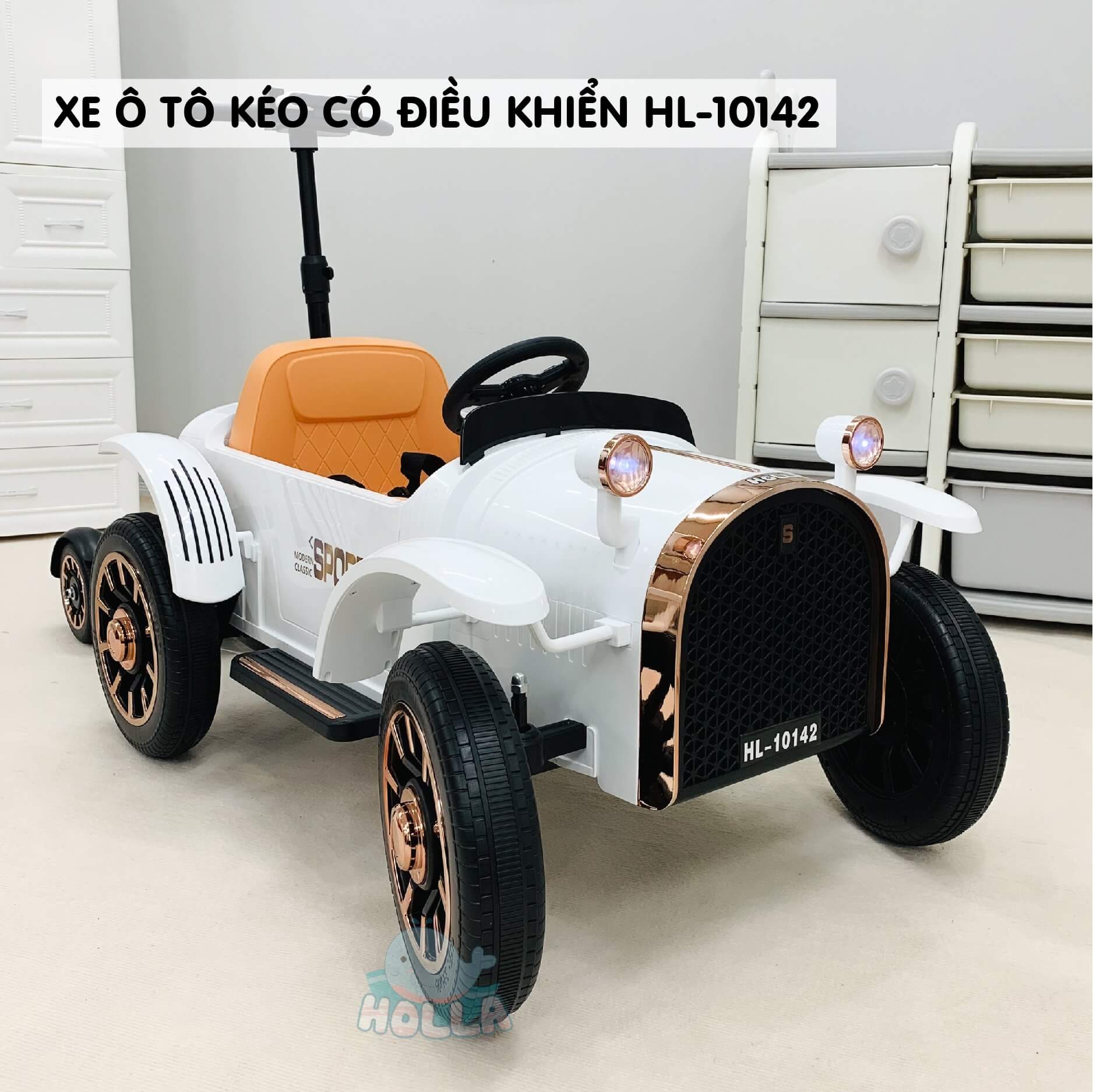 Xe ô tô điện kéo có điều khiển Holla HL10142 (Màu đen, Màu Trắng) — ảnh 5