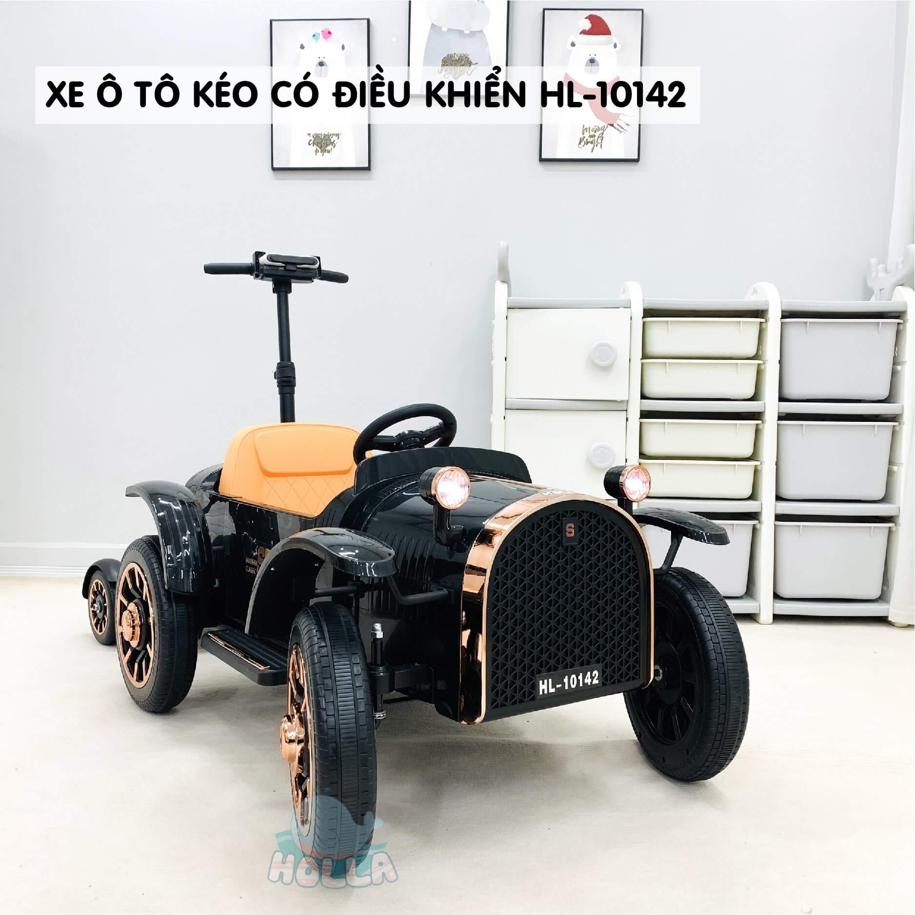 Xe ô tô điện kéo có điều khiển Holla HL10142 (Màu đen, Màu Trắng) — ảnh 6