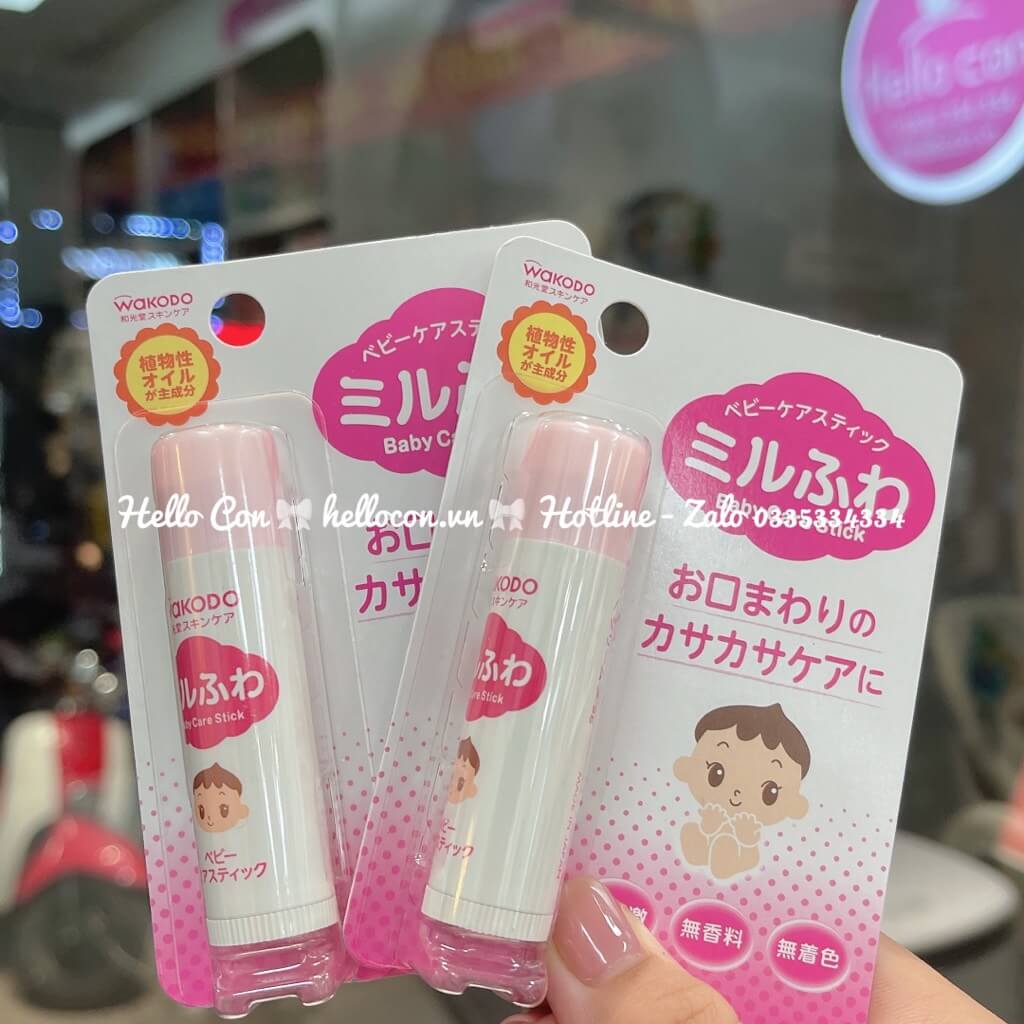 Son dưỡng môi Wakodo dành cho bé từ 0 tháng tuổi