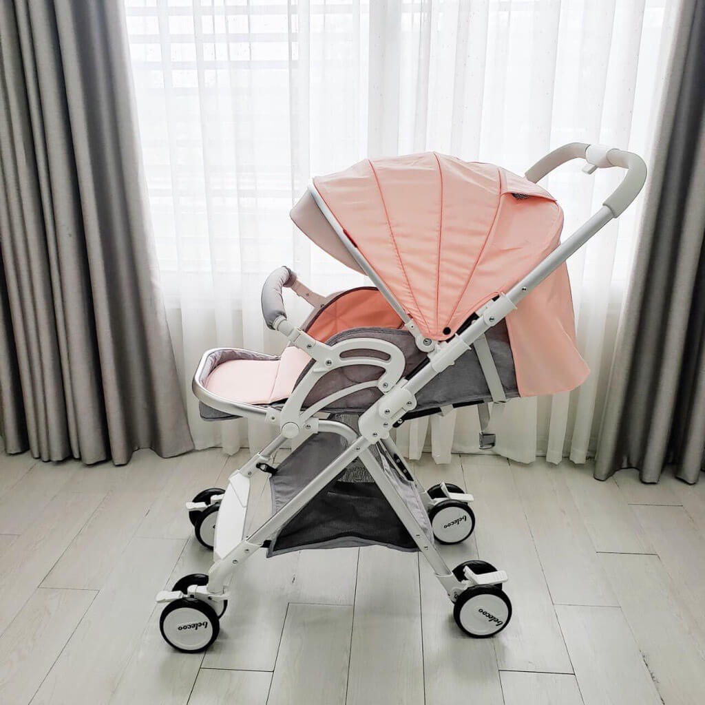 Xe đẩy Belecoo PM0206 (Màu Kem, màu Ghi, màu Rêu) — ảnh 4
