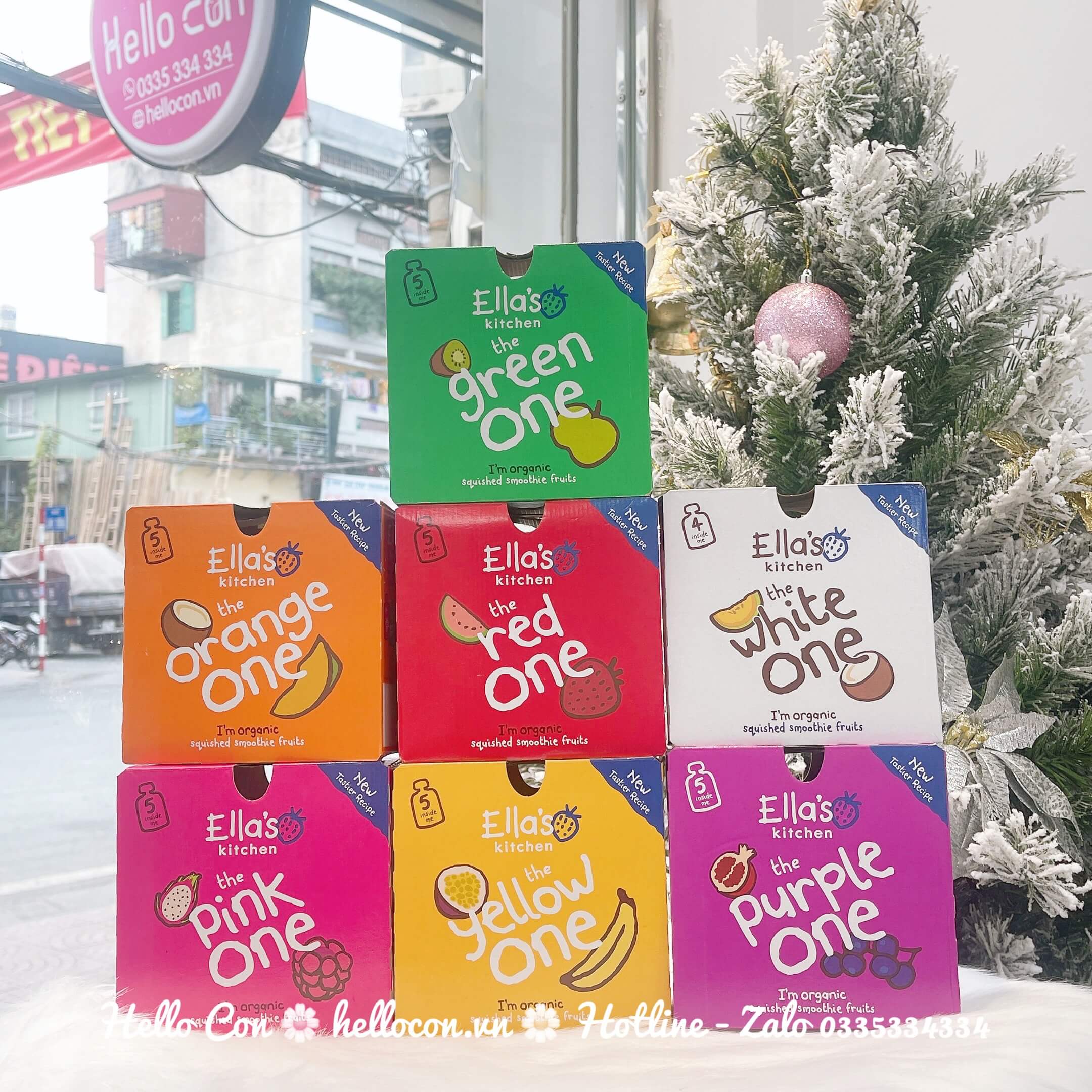 Hoa Quả Nghiền Hữu Cơ Ella's Kitchen The Color UK Cho Bé Từ 6m+