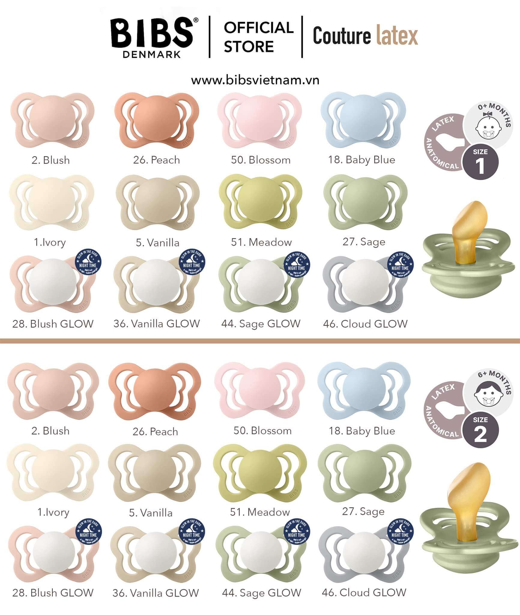 Ty giả BIBS Couture Latex (0-6M, 6-18M)