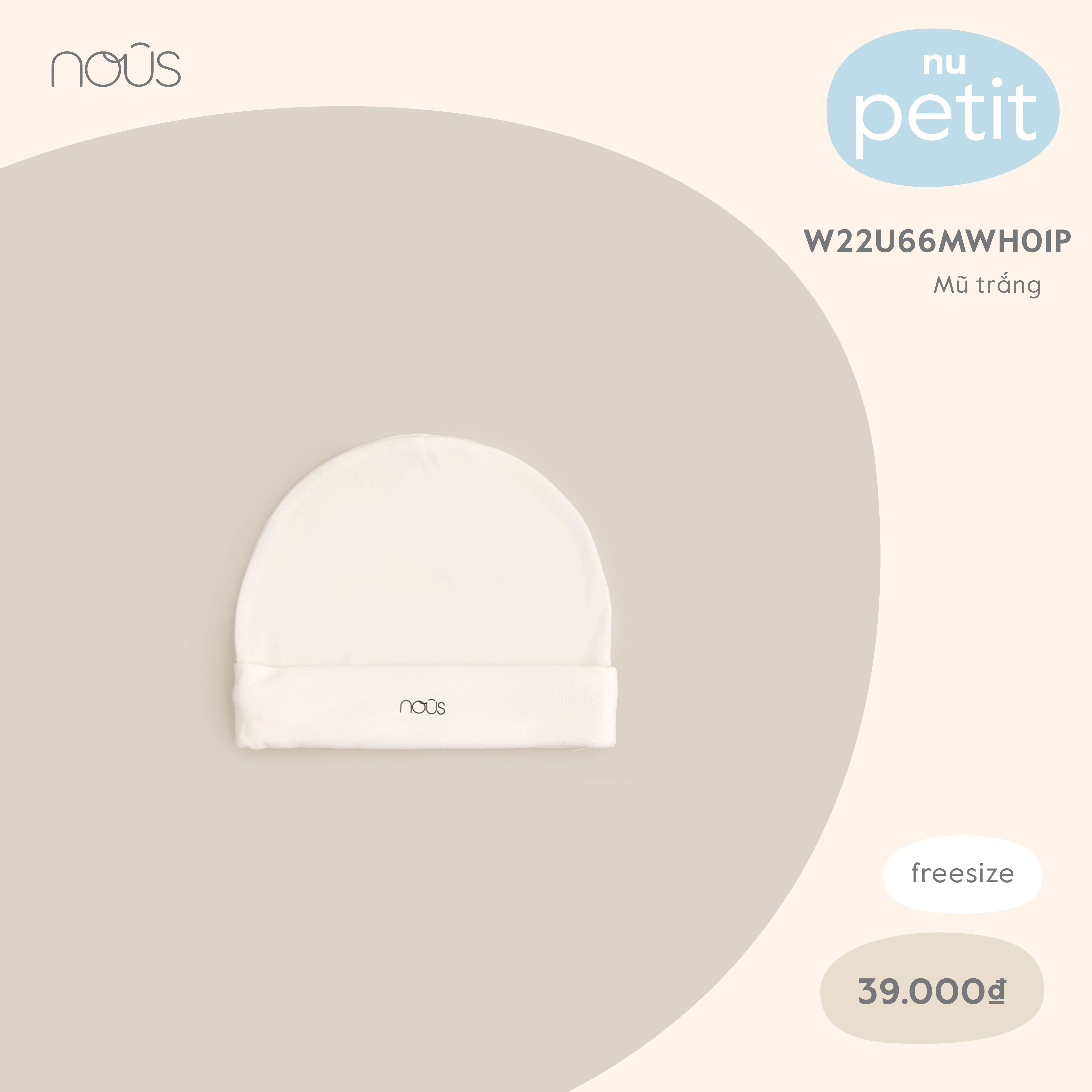 Nous Mũ trắng FS