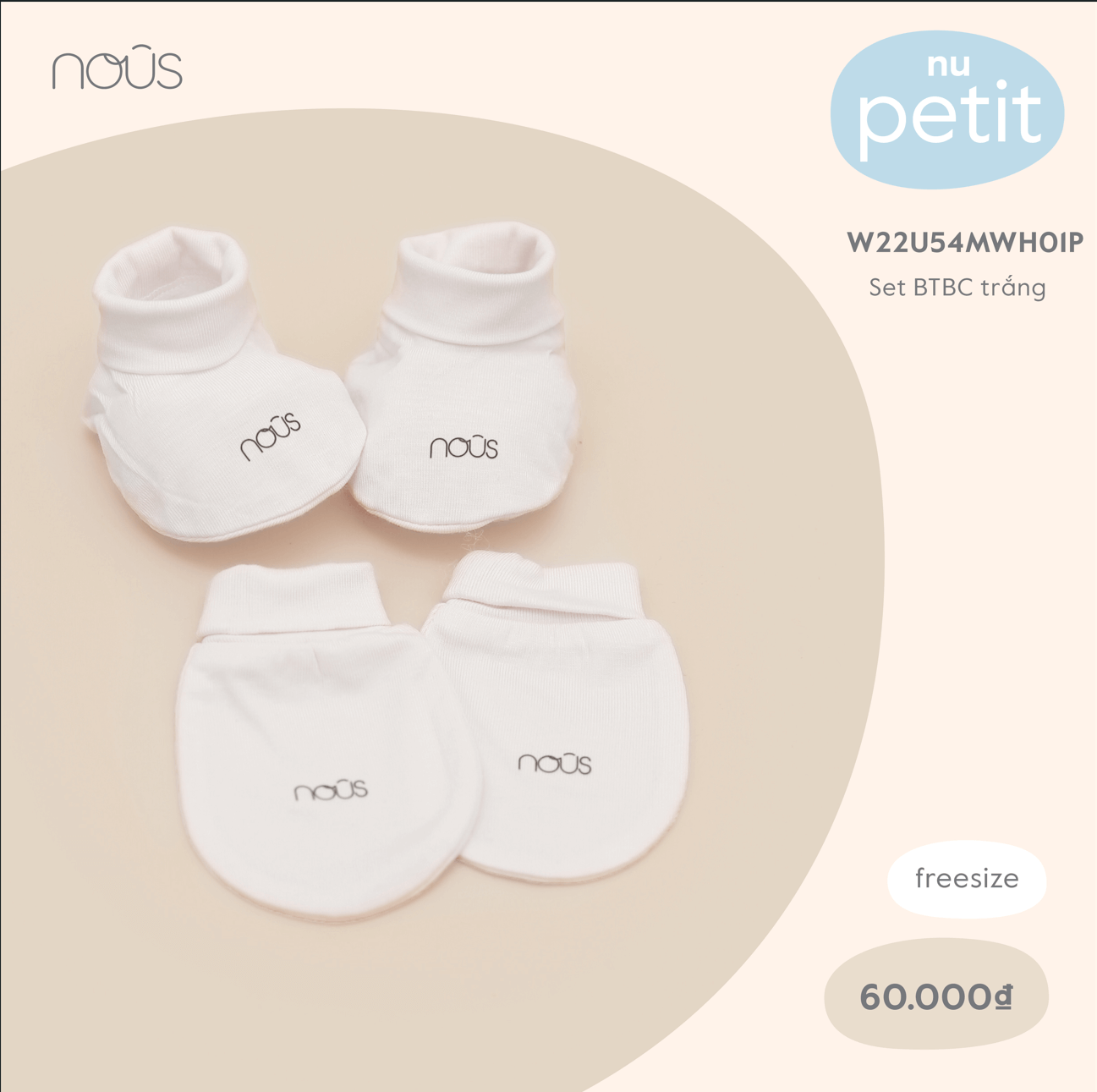 Nous Set BTBC trắng FS