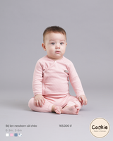 Cookie Bộ len newborn cài chéo