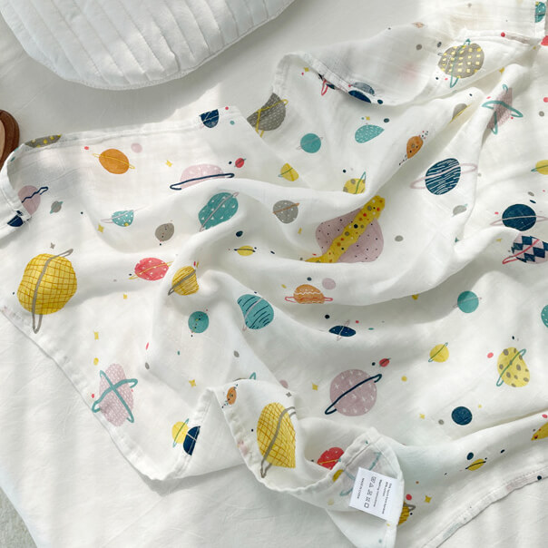 Khăn, yếm sợi tre 2 lớp 60 x 60cm Nắng của Mẹ — ảnh 2
