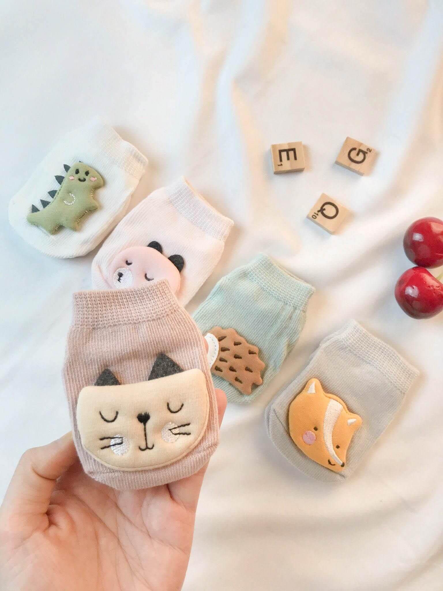 Bộ tất cổ ngắn chống trượt 5 đôi cho bé Nắng Của Mẹ — ảnh 4